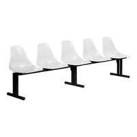 Sol-O-Matic Five-Person White Modular Seating Unit