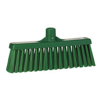 Vikan 31662 12 3/16" Green Straight Lobby Broom Head with Unflagged Bristles