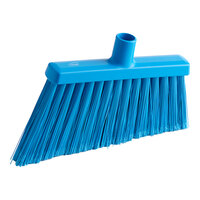 Vikan 29163 11 1/2" Blue Angled Broom Head with Flagged Bristles