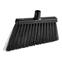 Vikan 29149 11 1/2" Black Angled Broom Head with Unflagged Bristles