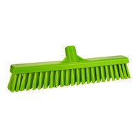 Vikan 317477 16 1/8" Lime Push Broom Head with Flagged / Unflagged Bristles