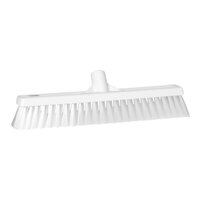 Vikan 31795 16 1/8" White Push Broom Head with Flagged Bristles