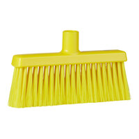 Vikan 31046 10 3/16" Yellow Lobby Broom Head with Flagged / Unflagged Bristles