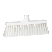 Vikan 31665 12 3/16" White Straight Lobby Broom Head with Unflagged Bristles