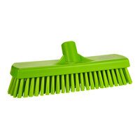 Vikan 706077 12" Lime Wall / Floor Scrub Head with Stiff Bristles