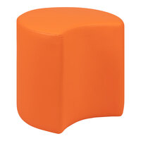 Flash Furniture Nicholas 18" Orange Flexible Soft Seating Moon Modular Ottoman