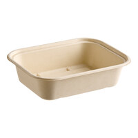 World Centric 60 oz. No PFAS Added Compostable Fiber Container - 400/Case