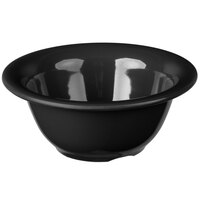 Carlisle 3303803 Sierrus 10 oz. 5 3/8" Black Rimmed Melamine Nappie Bowl - 24/Case