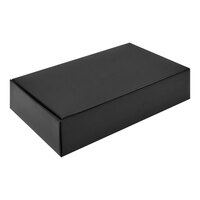 7 1/4" x 4 5/8" x 1 3/4" 1-Piece 1 1/2 lb. Black Candy Box - 250/Case