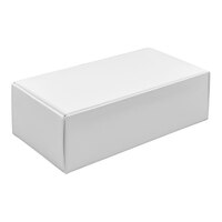 5 1/2" x 2 3/4" x 1 3/4" 1-Piece 1/2 lb. White Candy Box - 250/Case