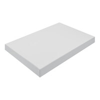 11" x 7 1/4" x 1 1/8" 2-Piece 1 1/2 lb. White Candy Box - 250/Case