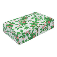 7 1/4" x 4 5/8" x 1 3/4" 1-Piece 1 1/2 lb. Holly Candy Box - 250/Case