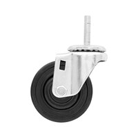 Metro 3TM 3" Rubber Low Profile Swivel Caster for Super Erecta Industrial Wire Shelving Racks