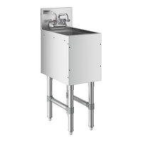 Regency Spec Line Stainless Steel 1 Bowl Underbar Hand Sink with Faucet - 19" x 12"