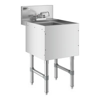 Regency Spec Line Stainless Steel 1 Bowl Underbar Hand Sink with Faucet - 24" x 18"