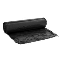 EcoStrong Plus PCRL4347SHK 56 Gallon 1.35 Mil 43" x 47" Linear Low Density Medium-Duty Black Can Liner / Trash Bag - 100/Case