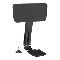 National Public Seating Adjustable Black Steel Backrest for 6200