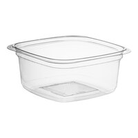 Pactiv Square Recycled PET Deli Container 12 oz. - 960/Case