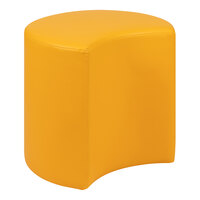 Flash Furniture Nicholas 18" Yellow Flexible Soft Seating Moon Modular Ottoman