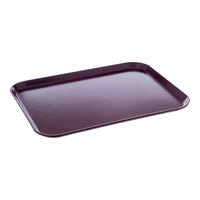 Dinex Glasteel 14" x 18" Dark Cranberry Fiberglass Tray DX1089I61 - 12/Case