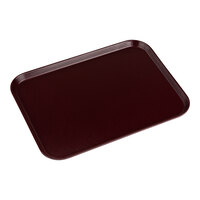 Dinex Glasteel 15" x 20" Dark Cranberry Fiberglass Tray DX1089M61 - 12/Case