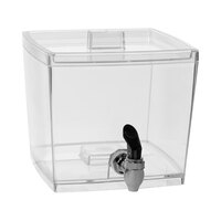 Choice 1.5 Gallon Acrylic Stackable Beverage Dispenser