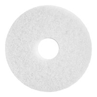 Lavex 13" White Polishing Floor Machine Pad - 5/Case