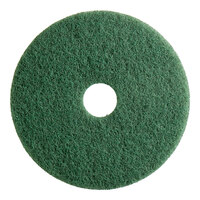 Lavex 17" Green Scrubbing Floor Machine Pad - 5/Case