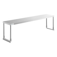 Avantco 178SS1270 12" x 70 3/8" Stainless Steel Single Deck Overshelf