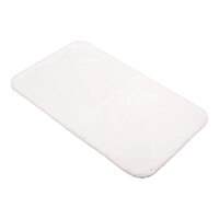 1888 Mills Magnificence 24" x 40" White 100% Pima Cotton Bath Rug - 10/Case