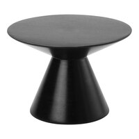 American Metalcraft Upton Collection 6 1/4" Espresso Wood Pedestal