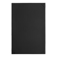 Acopa Prime 11" x 17" Black 1-Panel 2-View Vinyl Menu Board