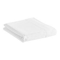 1888 Mills Oasis T-300 120" x 72" Twin Size White 100% Ring-Spun Combed Cotton Flat Sheet - 24/Case