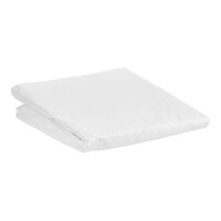 1888 Mills Flourish 78" x 80" x 12" White King Size Microfiber Fitted Sheet - 12/Case