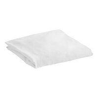 1888 Mills Dependability T-180 78" x 80" x 12" White King Size Cotton / Polyester Fitted Sheet - 12/Case