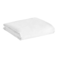 1888 Mills Naked T-300 94" x 85" White Full Size Sateen Weave Combed Cotton / Modal Duvet Cover - 6/Case