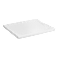 1888 Mills Flourish 108" x 110" White King Size Microfiber Flat Sheet - 12/Case