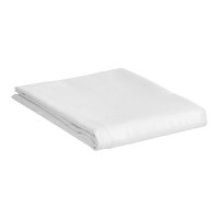 1888 Mills Naked T-300 27" x 27" x 2" White European Size Sateen Weave Combed Cotton / Modal Pillow Sham - 24/Case