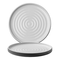 Chef & Sommelier Geode 10 3/4" Charcoal Stackable Stoneware Plate by Arc Cardinal - 12/Case