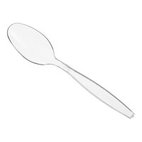Choice Clear Heavy Weight Polystyrene Plastic Teaspoon - 1,000/Case