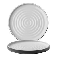 Chef & Sommelier Geode 8 1/2" Charcoal Stackable Stoneware Plate by Arc Cardinal - 12/Case