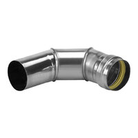 Eccotemp 2SVEEWCF0390 3" Stainless Steel 90 Degree Elbow for Z-Vent Pipes