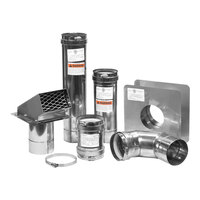 Eccotemp 2ZVWB04 4" Stainless Steel Horizontal Z-Vent Vent Kit for 45HI and EL22i