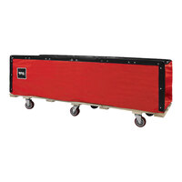 Royal Basket Trucks 85" Red Open End Flatwork Ironer Truck R85-RRX-FOA-5UNN