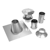 Eccotemp 2SVSRPKE04 4" Stainless Steel Vertical Z-Vent Vent Kit for 45HI and EL22i