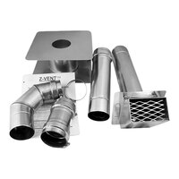 Eccotemp 2ZVEWD03 3" Stainless Steel Horizontal Z-Vent Vent Kit for Water Heaters