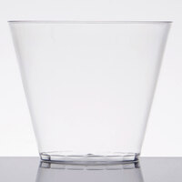 Fineline 409-CL Savvi Serve 9 oz. Squat Clear Hard Plastic Tumbler - 500/Case