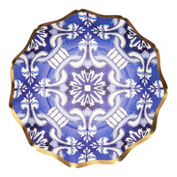 Sophistiplate 6 1/2" Moroccan Nights Wavy Paper Appetizer / Dessert Bowl - 96/Case