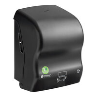 San Jamar Simplicity Essence EcoLogic T7400REBK Black Mechanical Hands Free Towel Dispenser