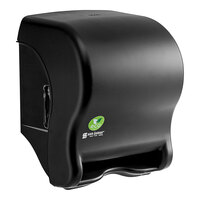 San Jamar Tear-N-Dry Essence EcoLogic T8000REBK Black Roll Towel Dispenser